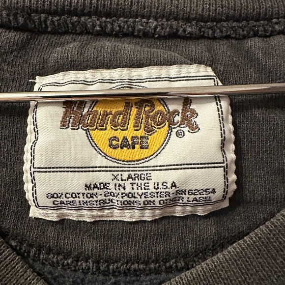 Vintage Hard Rock Cafe San Francisco Black Raglan Sweatshirt Mens L Large - Picture 3 of 7